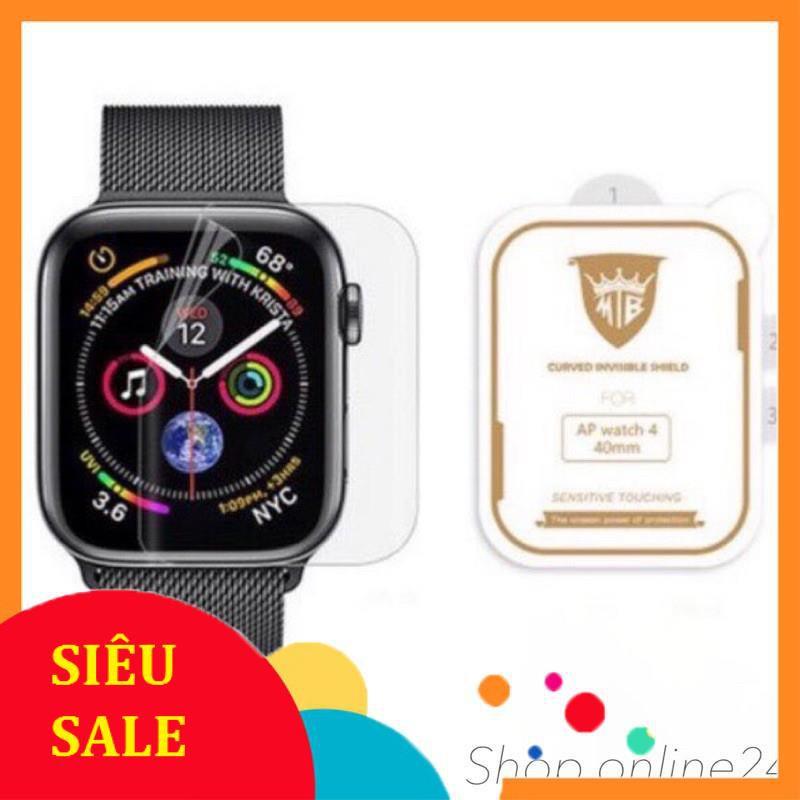 Miếng dán dẻo skin PPF tự phục hồi trầy xước cho Apple Watch size 38 40 42 44mm