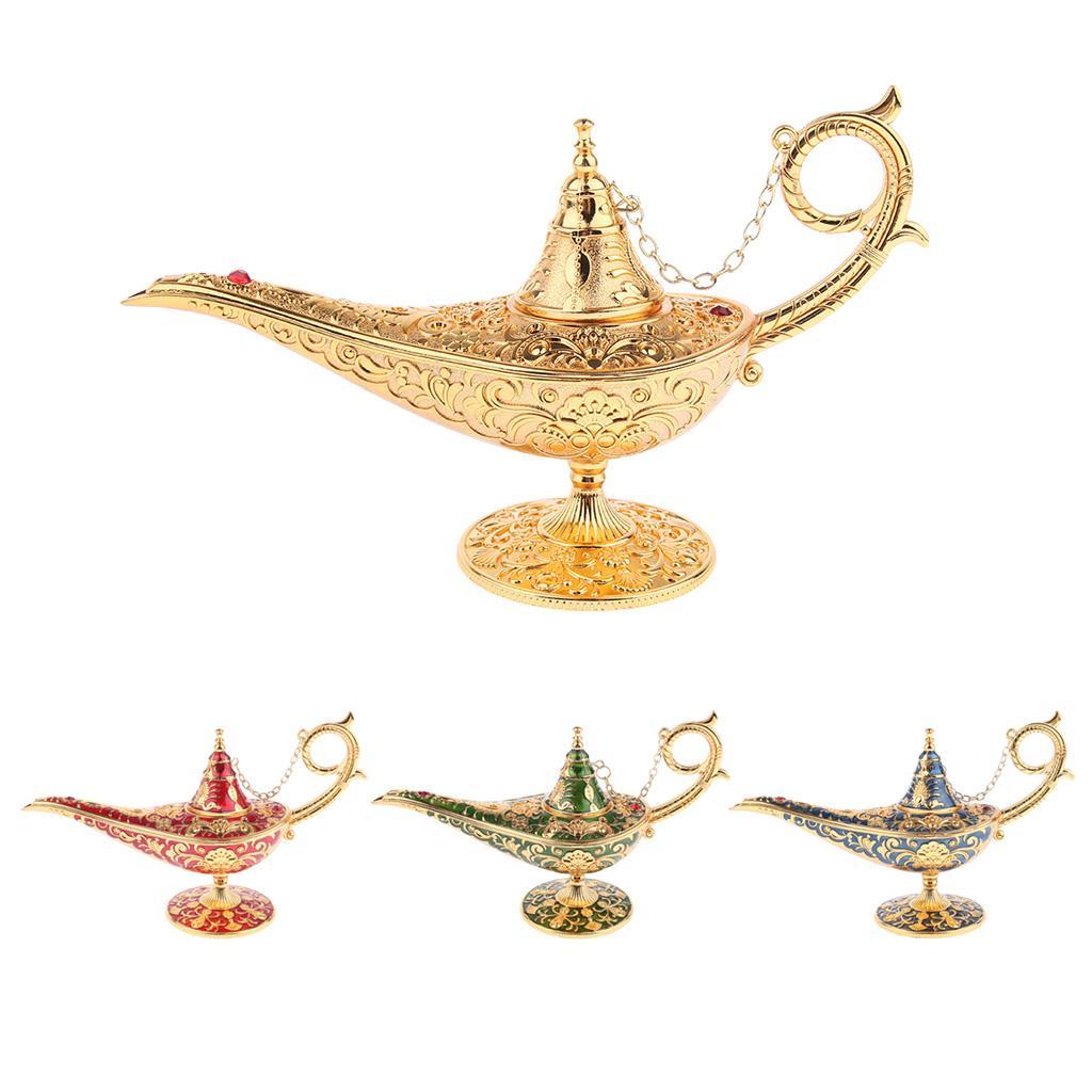 Aladdin Genie Lamp Light Wishing Tea Oil Pot Decoration Collection Arts Gift