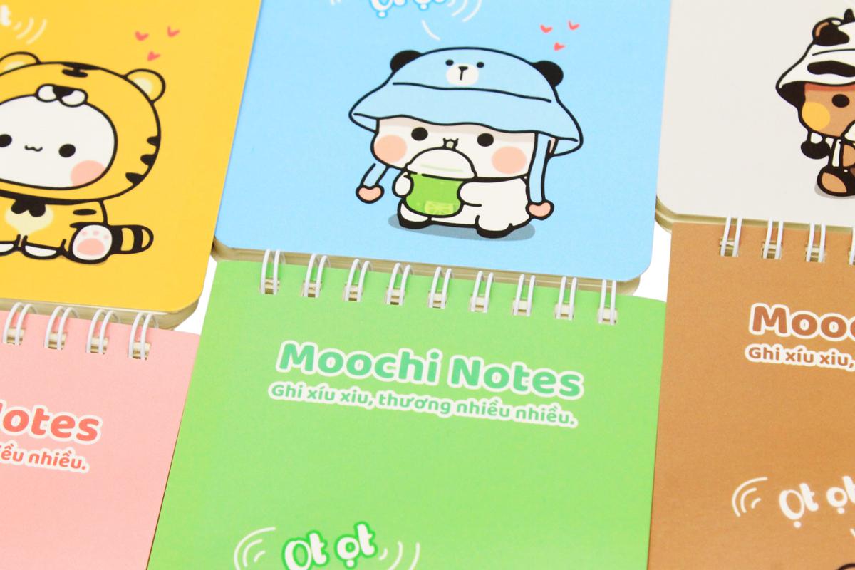 Sổ Lò Xo Moochi Notes B7 - Kẻ Ngang - 120 Trang 80gsm - The Sun 04