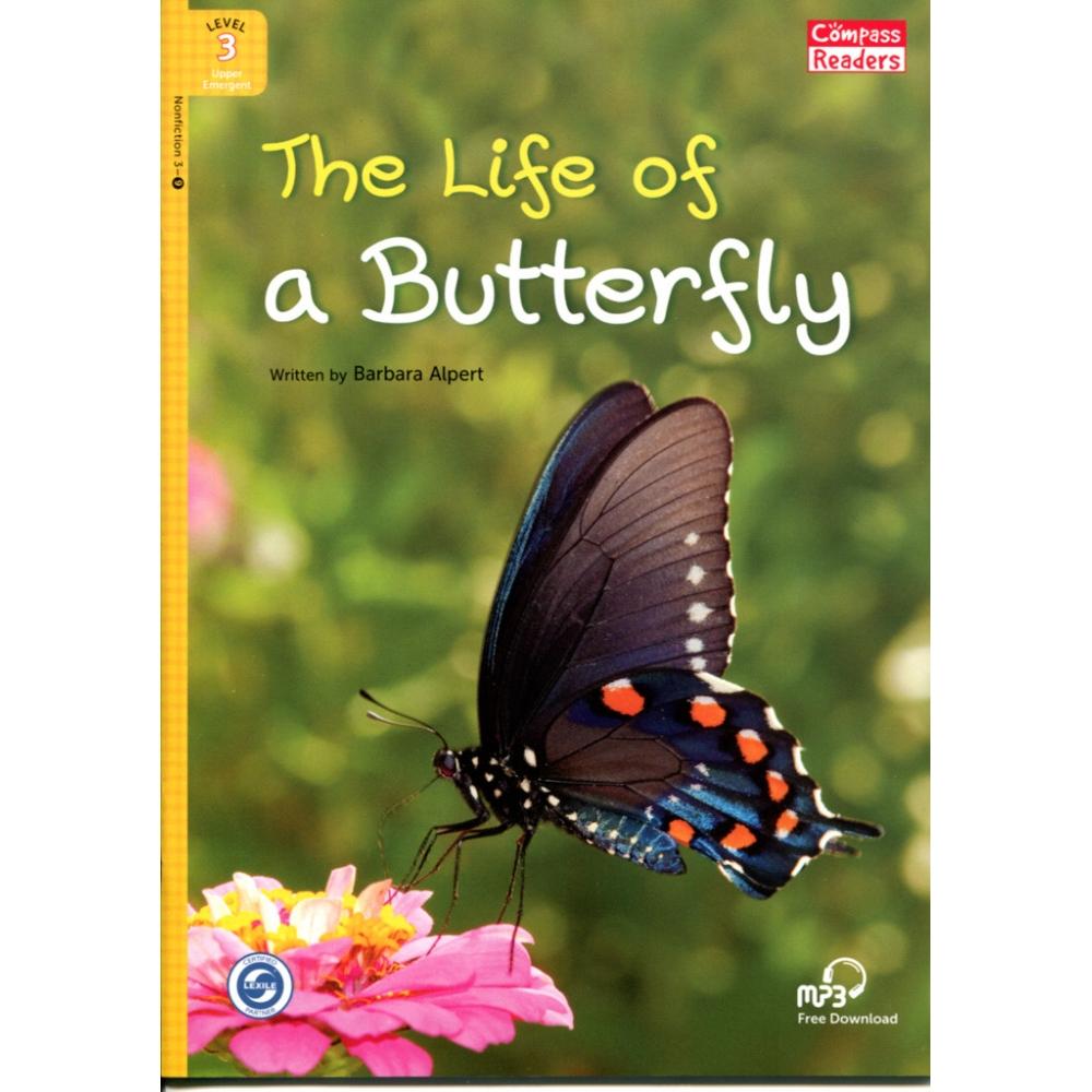 [Compass Reading Level 3-9] The Life of the Butterfly - Leveled Reader with Downloadable Audio Free - Sách chuẩn nhập khẩu từ NXB Compass