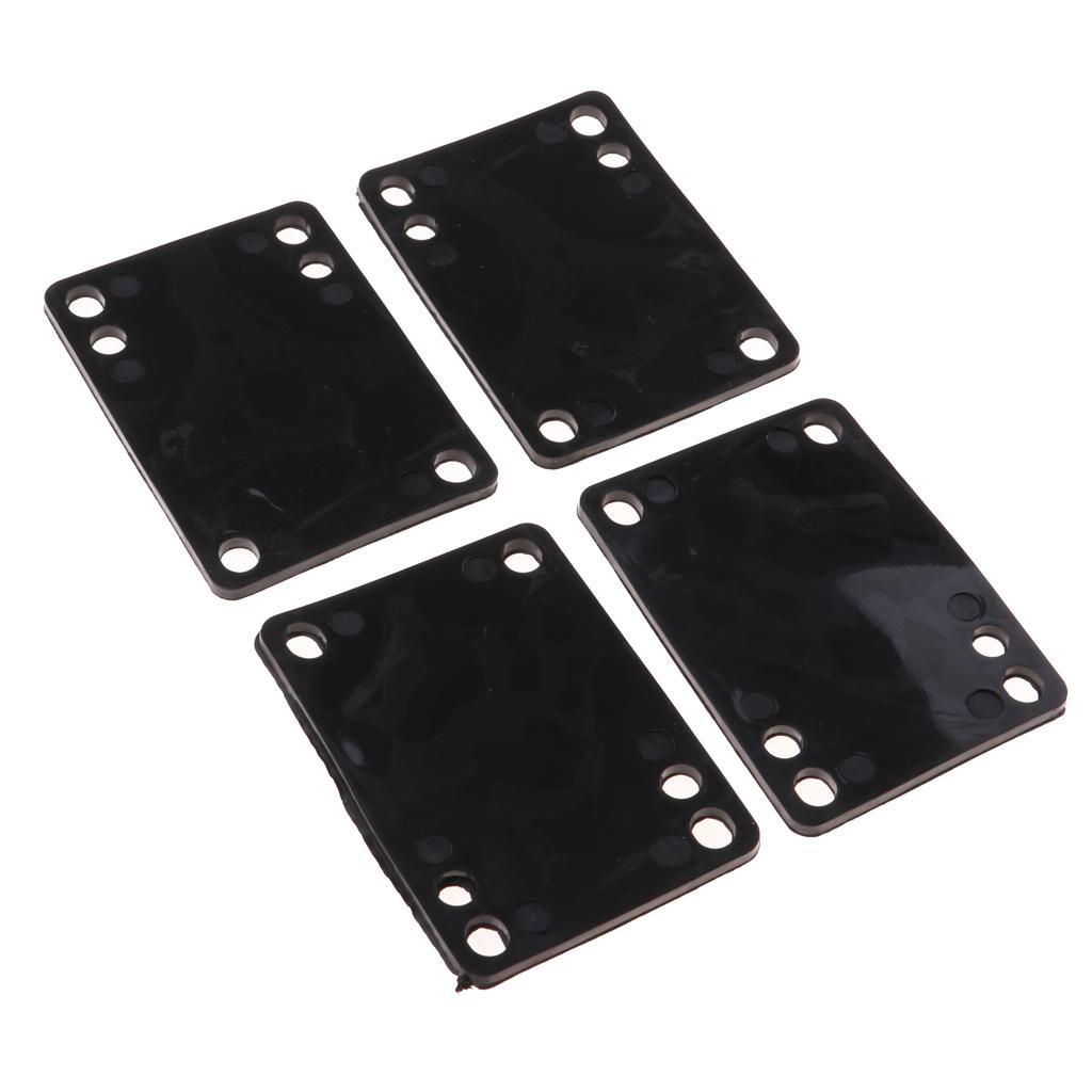 2x 4PCS/Set Skateboard Riser Pads, Good Replacement for Longboard Skateboarding