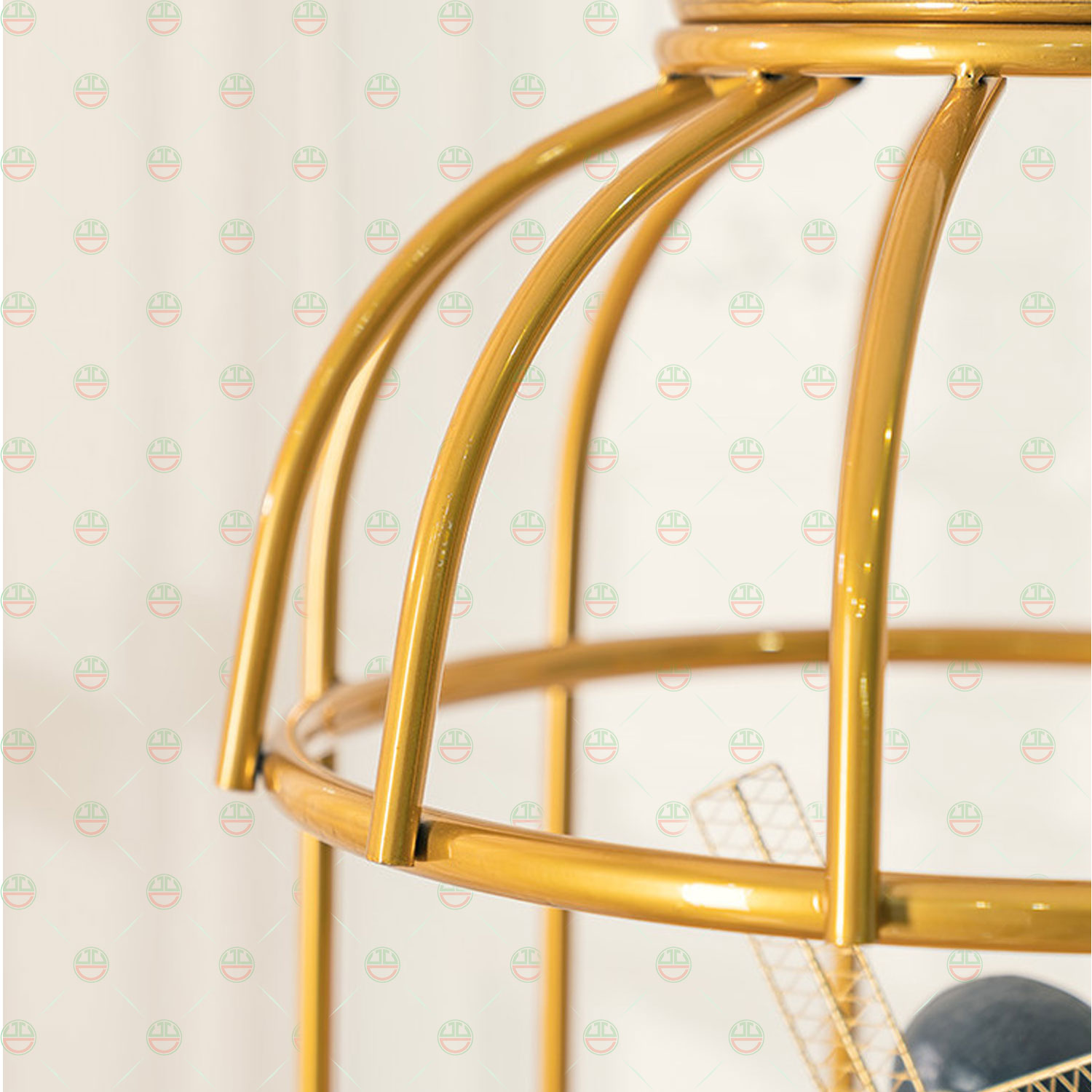 Kệ Lồng Chim 3 Tầng KhoNCC Hàng Chính Hãng Để Mỹ Phẩm - Đồ Dùng Trang Trí Decor Không Gian Nội Thất Cổ Điển Sang Trọng - KLM-KLC3T