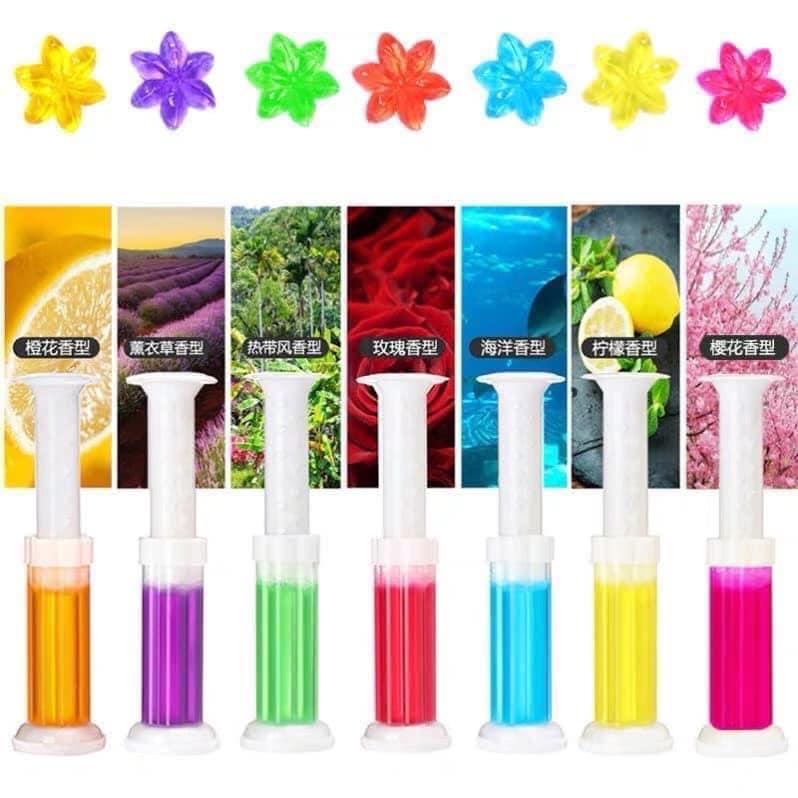 Gel thơm khử trùng bồn cầu - gel khử mùi bồn cầu dạng thạch hình bông hoa - Quỳnh Mai Hàng Tốt Gía Rẻ