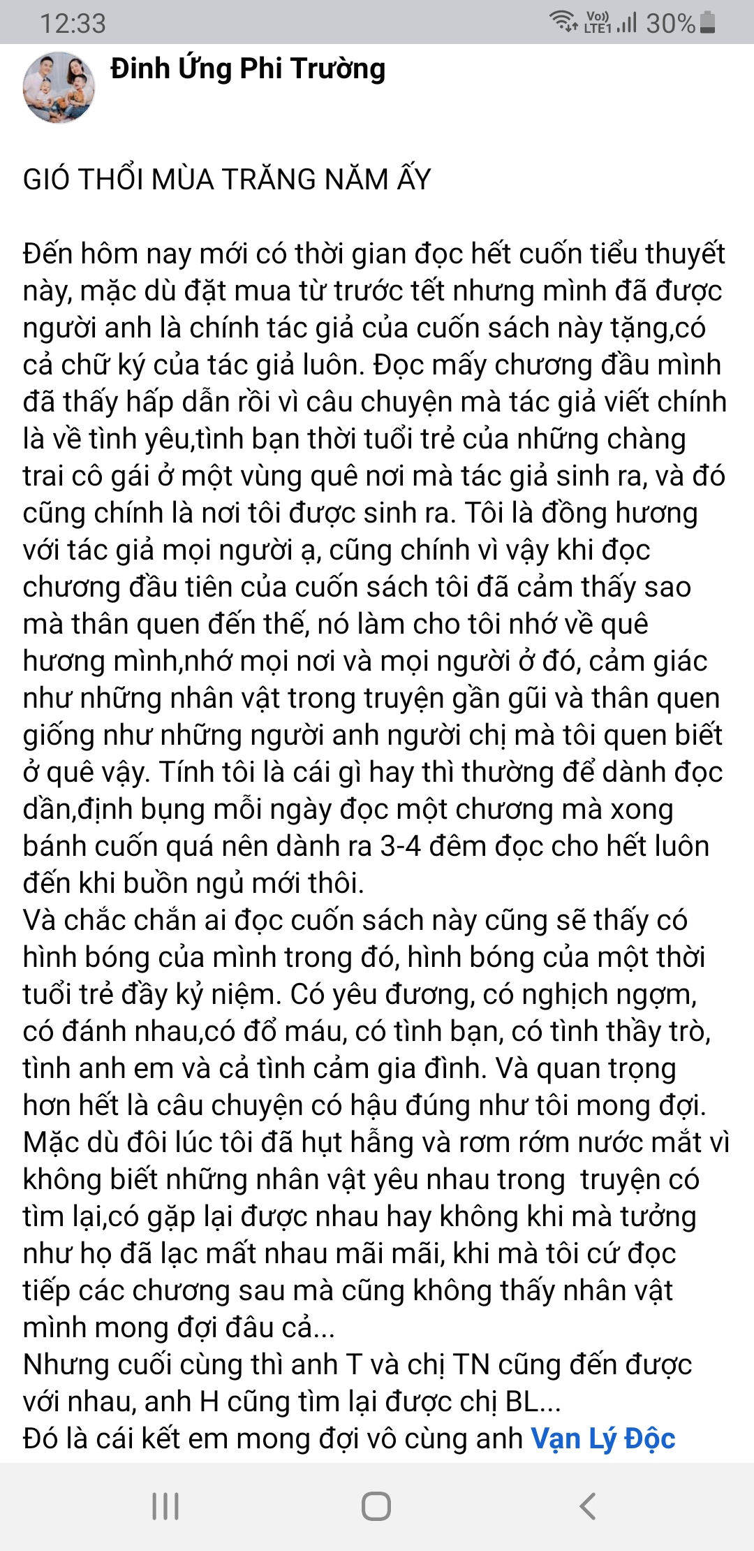 Gió thổi mùa trăng năm ấy