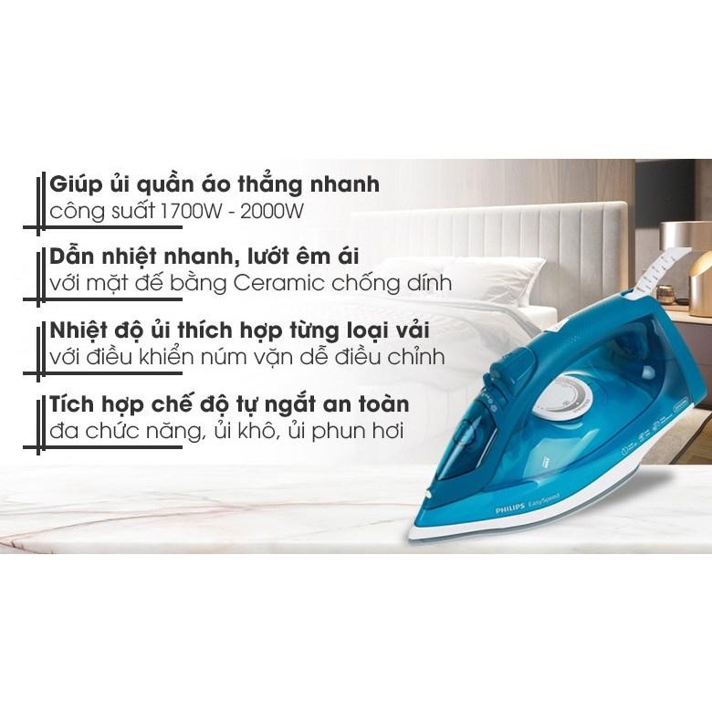 Bàn là hơi nước cầm tay Philips GC1756, công suất 2000W | Hàng Chính Hãng