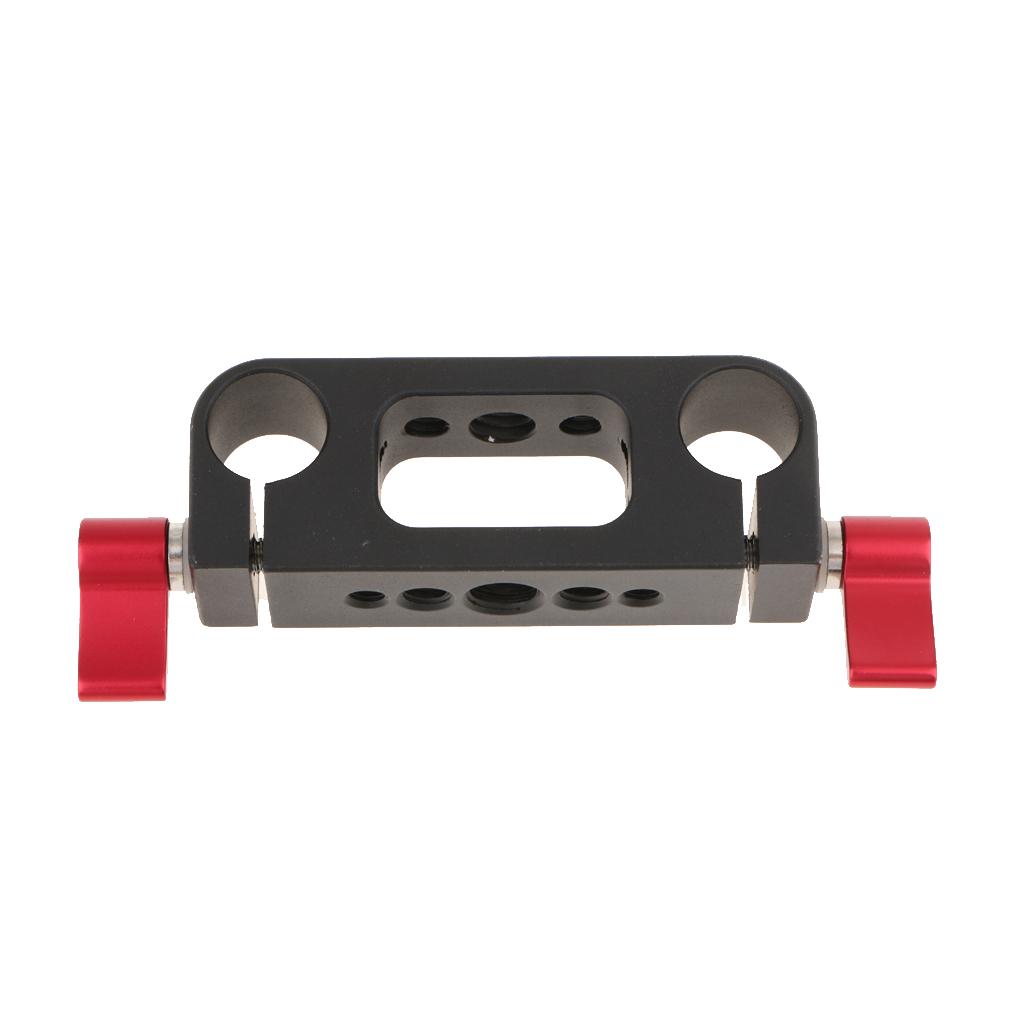 1/4" 3/8" Thread Rod Clamp  for 15mm Rod DSLR Rig Rail System