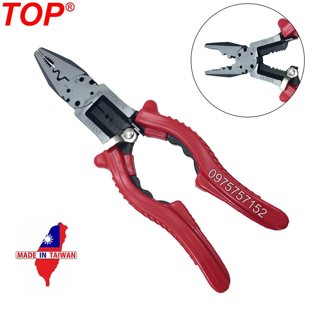 Kìm điện đa năng 8 inch - 200mm thép CR-V chính hãng TOP
