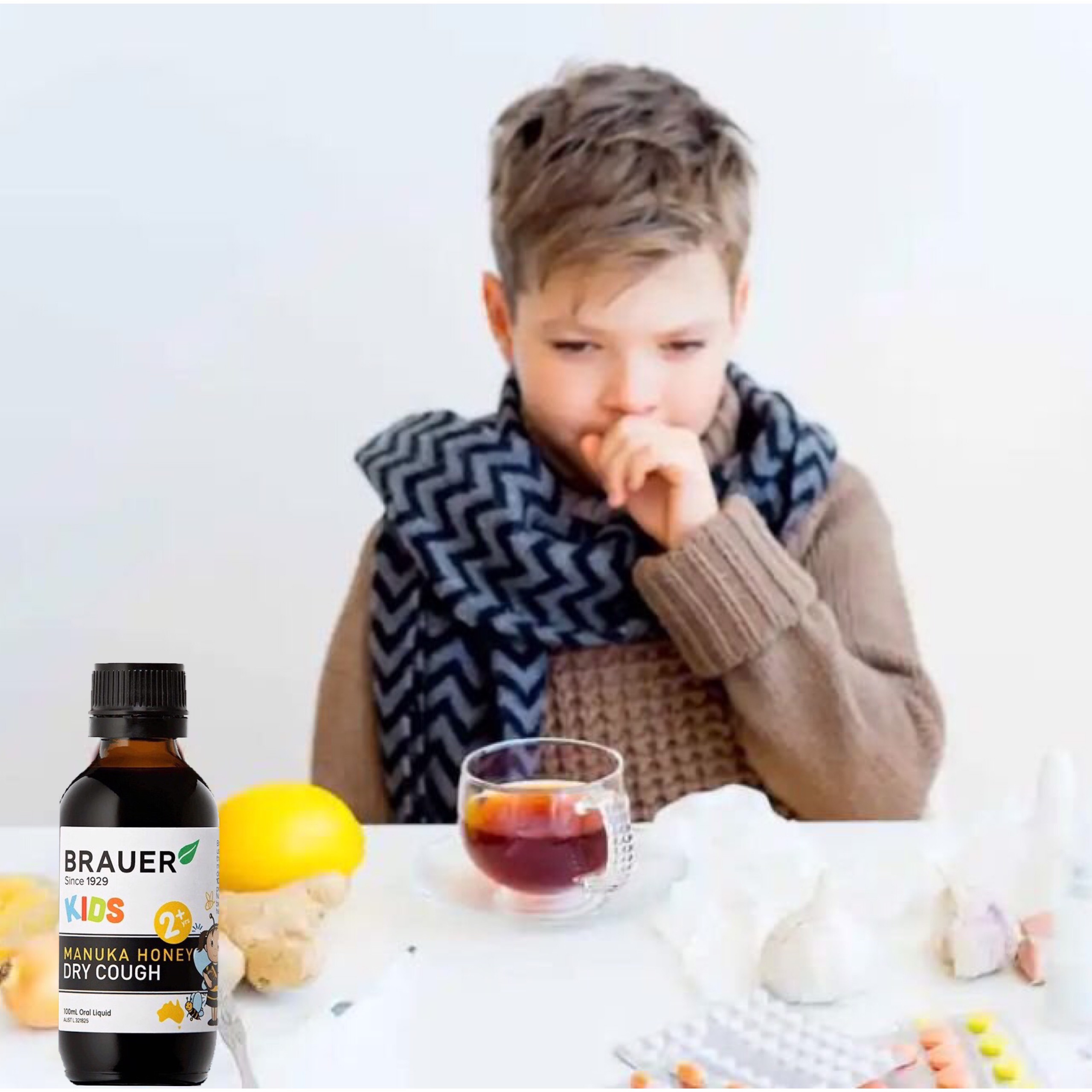 Hỗ Trợ chữa ho cho trẻ Brauer Kids Manuka Honey Dry Cough Úc - QuaTangMe Extaste