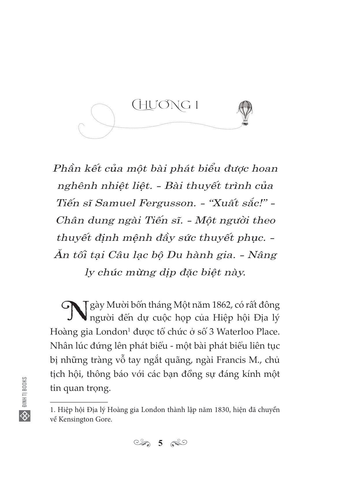 Năm Tuần Trên Khinh Khí Cầu