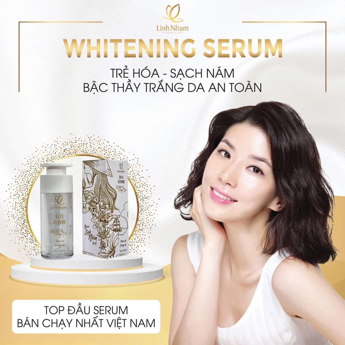 Serum Trắng Da Nhật Bản Linh Nhâm 35g