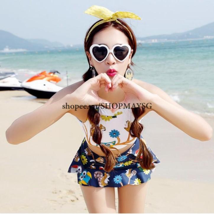 Bikini 2 Mảnh Sắc Màu Phong Cách Hàn Quốc - AT015 Shop Mây SG (bikini đồ bơi)