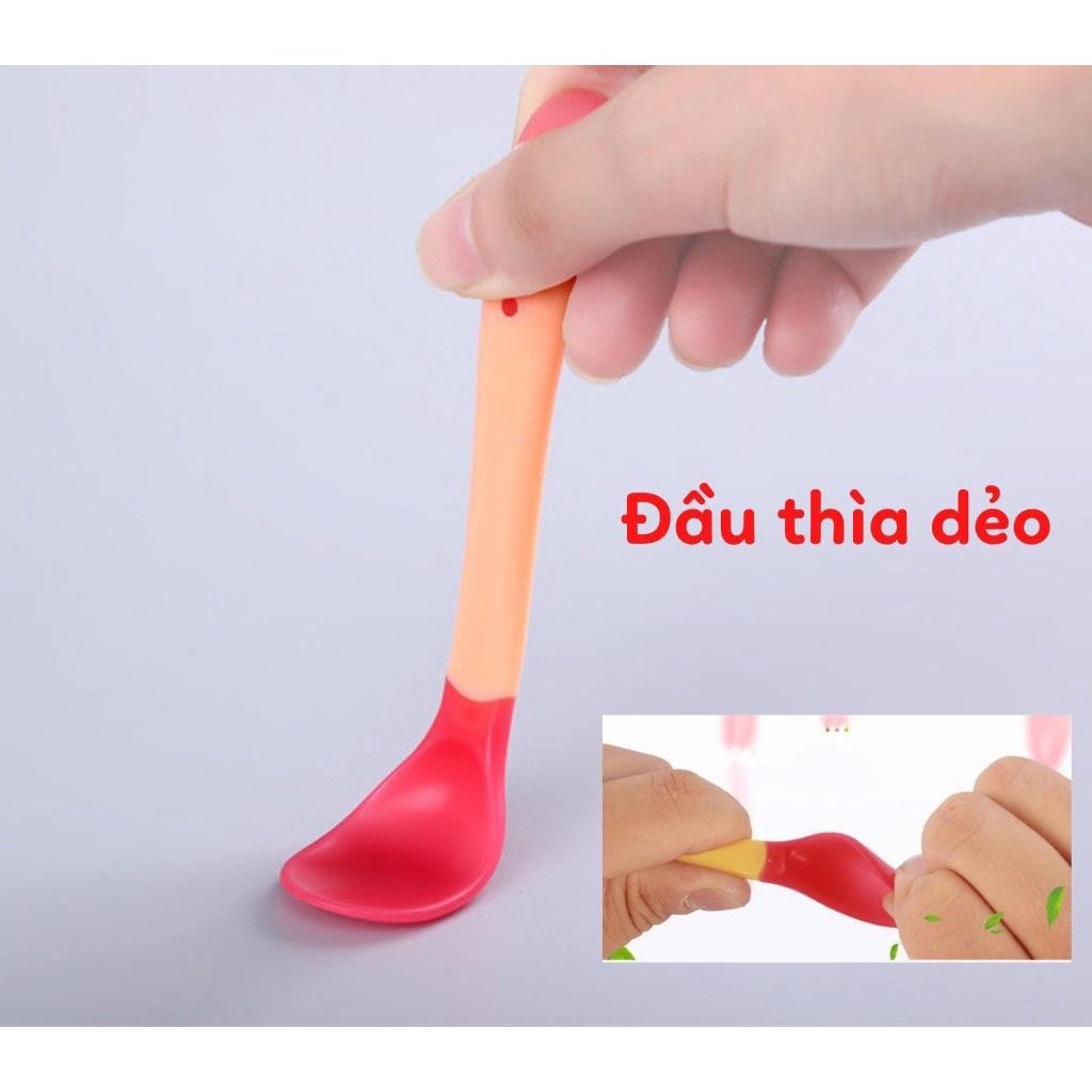 [Giá hủy diệt] Thìa Báo Nóng Cho Trẻ Ăn Dặm [Dahamart - Siêu Thị Ăn Dặm