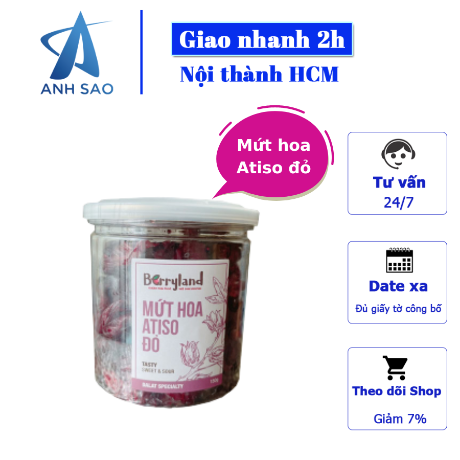 Hình ảnh Mứt hoa Atiso đỏ BerryLand 150g