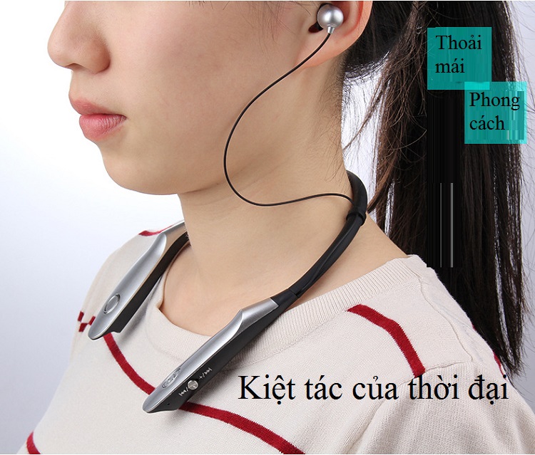 Tai nghe nam châm thể thao HQ_BS-900S Pin cực khủng (Nghe nhạc ), Âm BASS cực hay, Công nghệ bluetooth 5.0 mới nhất, Thiết kế tai nghe quàng cổ thể thao (Chạy bộ, tập Gym)