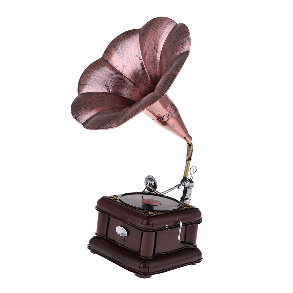 Vintage Phonograph with   Home  Decoration,Bronze