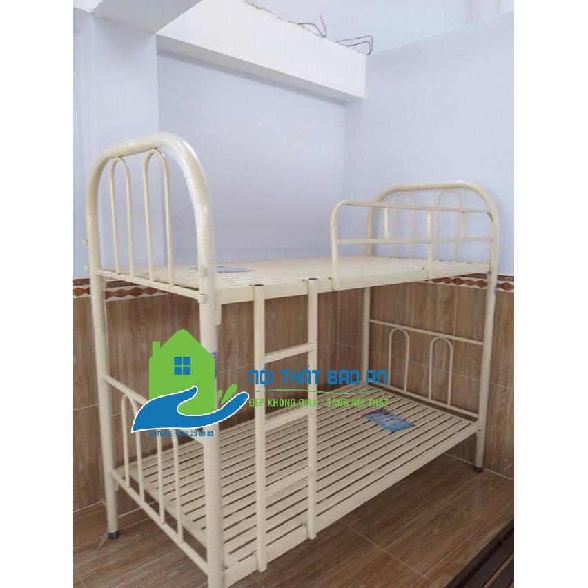 Giường Sắt 2 Tầng: Kích thước 1m2x1m2x1m7 sắt sơn tĩnh điện