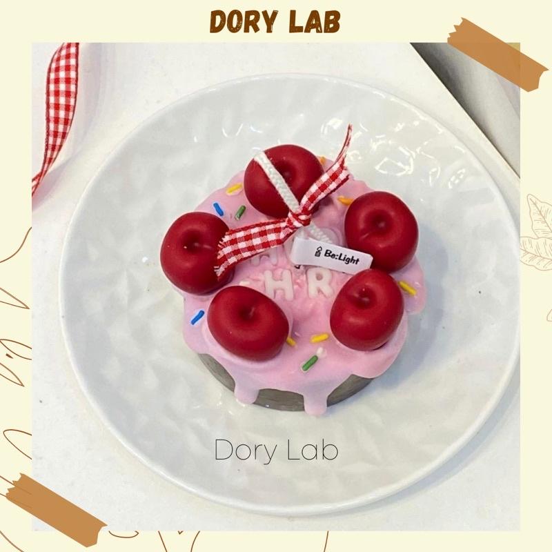 Nến Thơm Bánh Kem Cherry Kẹo Vòng Màu Sắc Trang Trí Theo Yêu Cầu - Dory Lab