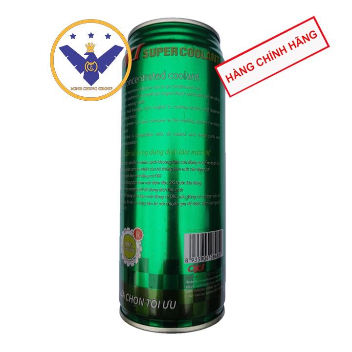 COMBO 4 Nước làm mát xe ô tô xe máy OKI CHÍNH HÃNG Nước làm mát xe máy màu xanh OKI Super Coolant 500ml