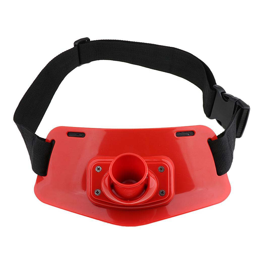 Fighting Rod Pole Holder Adjustable Waist Gimbal Belt Padded Fishing Waist Belt Professional Fishermen Gimbal Pad