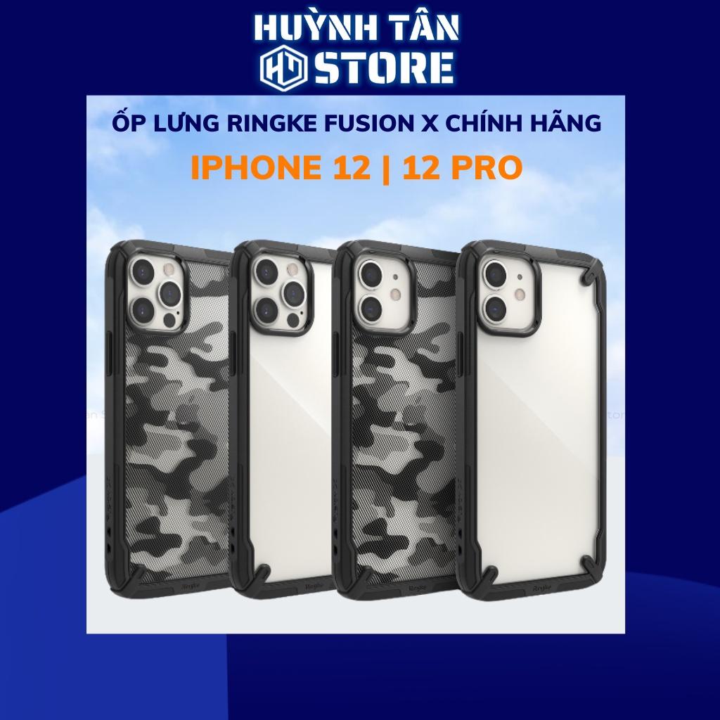 Ốp lưng ip 12 pro ip 12 RINGKE chính hãng trong suốt chống sốc FUSION X chống ố vàng phụ kiện điện thoại huỳnh tân - Hàng nhập khẩu
