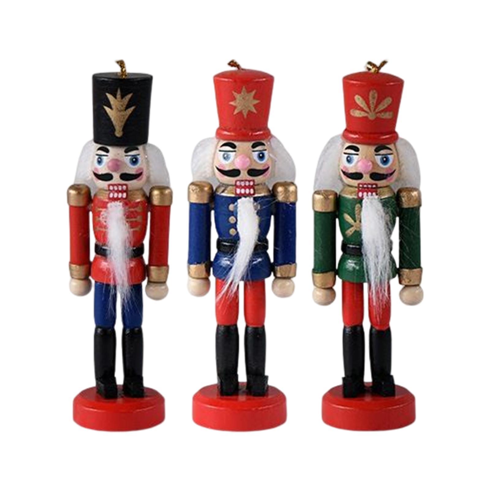 6Pcs Nutcracker Figures Decor Figures Nutcracker Soldier for Home Decor