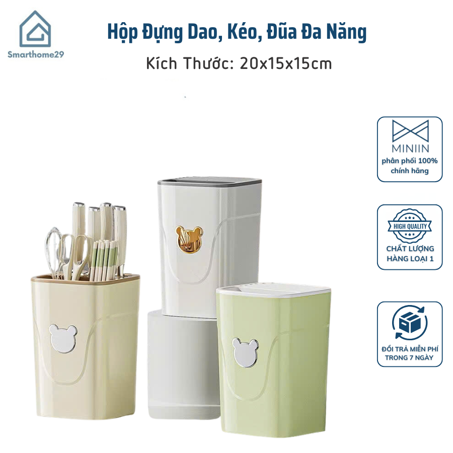 Hộp Đựng Dao Kéo Đũa Đa Năng - ống đựng đũa – Giỏ Đựng Dao Kéo Tiện Lợi Cho Căn Bếp Gọn Gàng - HÀNG CHÍNH HÃNG MINIIN