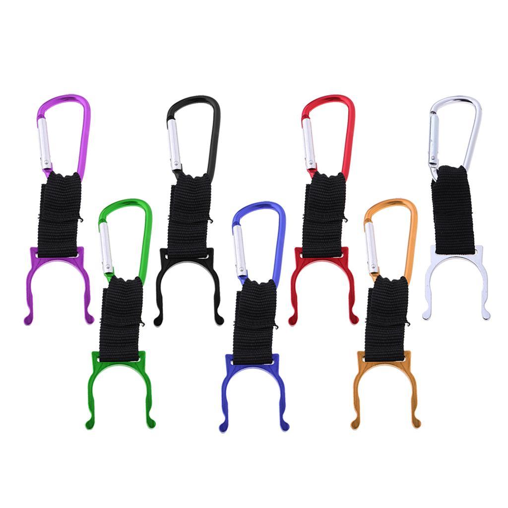 Mini Water Bottle Carabiner D Fast Hanging Buckle for Riding White
