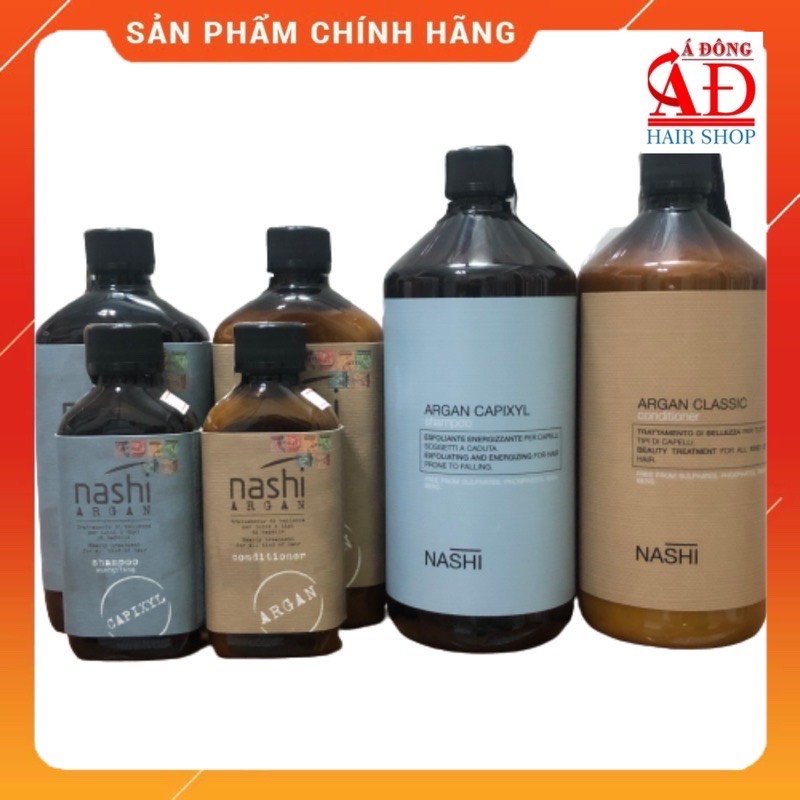 BỘ DẦU GỘI XẢ NGĂN RỤNG TÓC NASHI ARGAN CAPIXYL ITALY