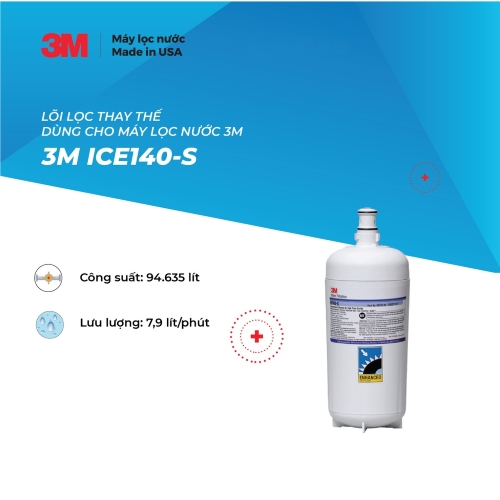 Lõi Thay Thế Máy Lọc Nước 3M ICE140-MS (3M HF40-S) - Hàng Chính Hãng