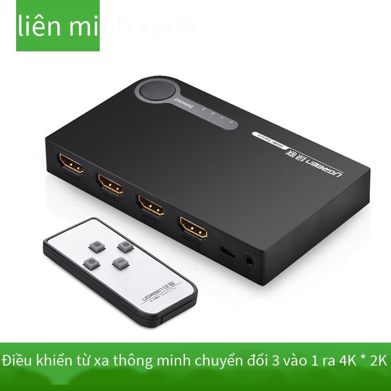 Bộ chuyển đổi HDMI Green Union phong cách mới nhất Bộ chia HDMI 5 trong 1 ra 4 năm trong và một video HD với điều khiển từ xa chuyển đổi 3d