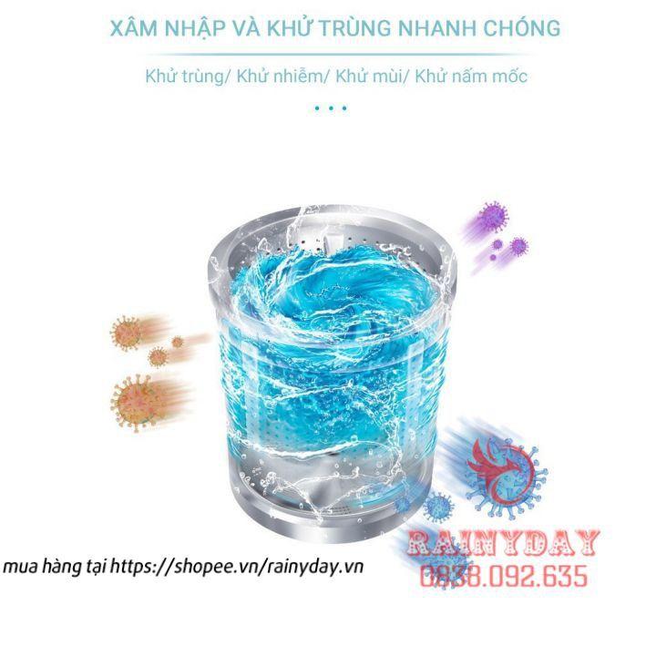 Hộp 12 Viên Tẩy Rửa Vệ Sinh Lồng Giặt Diệt Khuẩn Khử Mùi Tẩy Cặn Bẩn Máy Giặt Cửa Trước Ngang Trên Đứng Tại Nhà