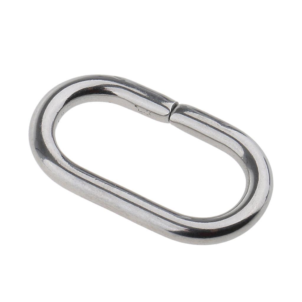 4 Piece Stainless Steel Nylon  Strap Belt Loop  Keeper