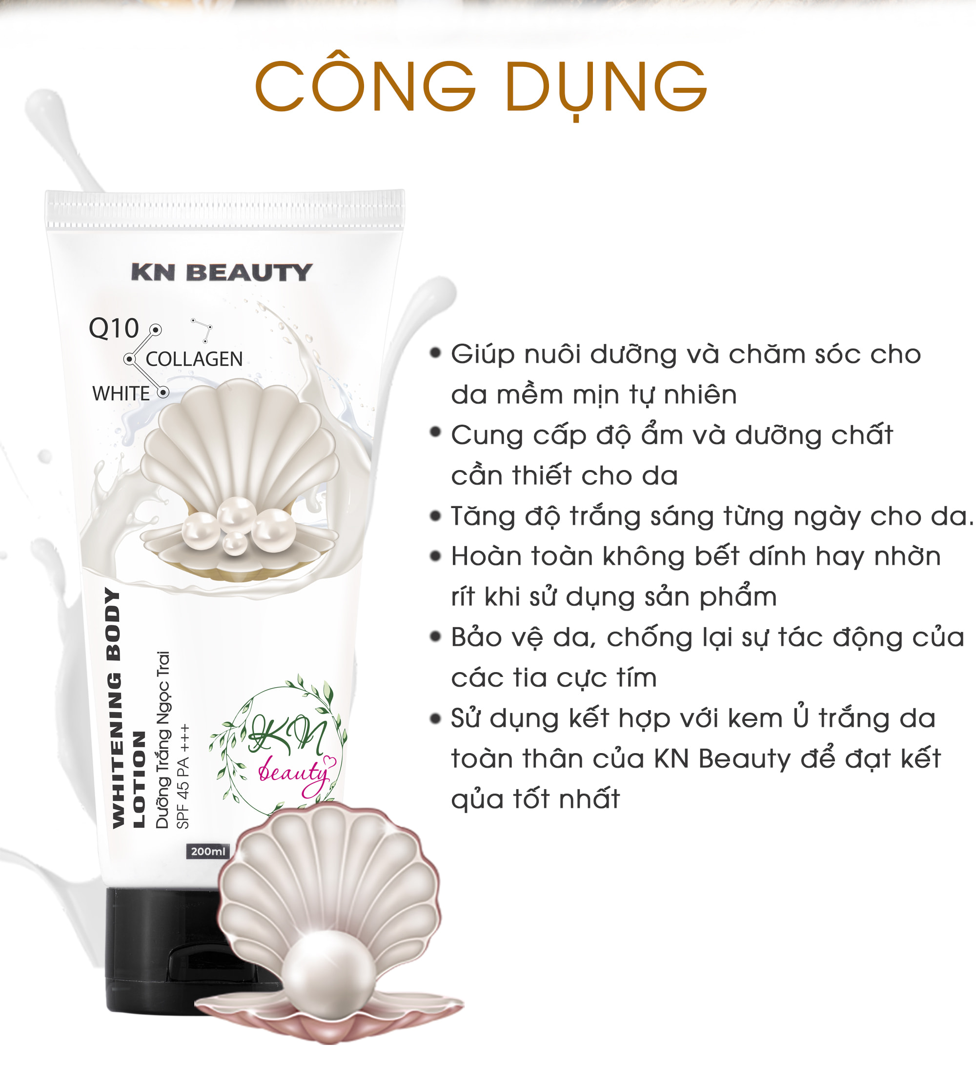 Trọn bộ dưỡng da 4 sản phẩm ngừa mụn, Dưỡng body trắng: Kem dưỡng 25g + Serum 30ml+ Body 200ml+ Ủ trắng 150ml