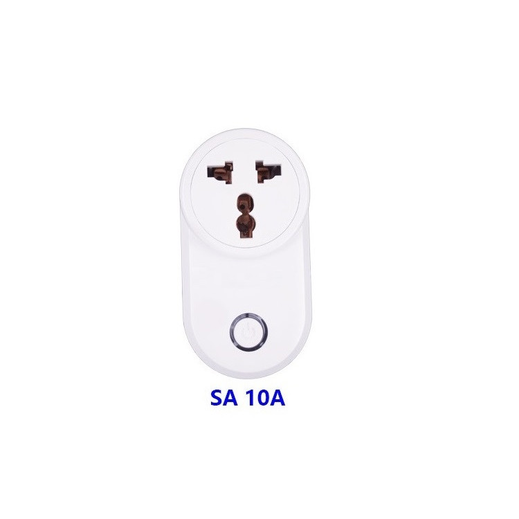 Ổ cắm thông minh đa năng kết nối qua wifi ĐKTX qua điện thoại cao cấp SA-10A (tặng móc khóa tô vít mini 3in1)