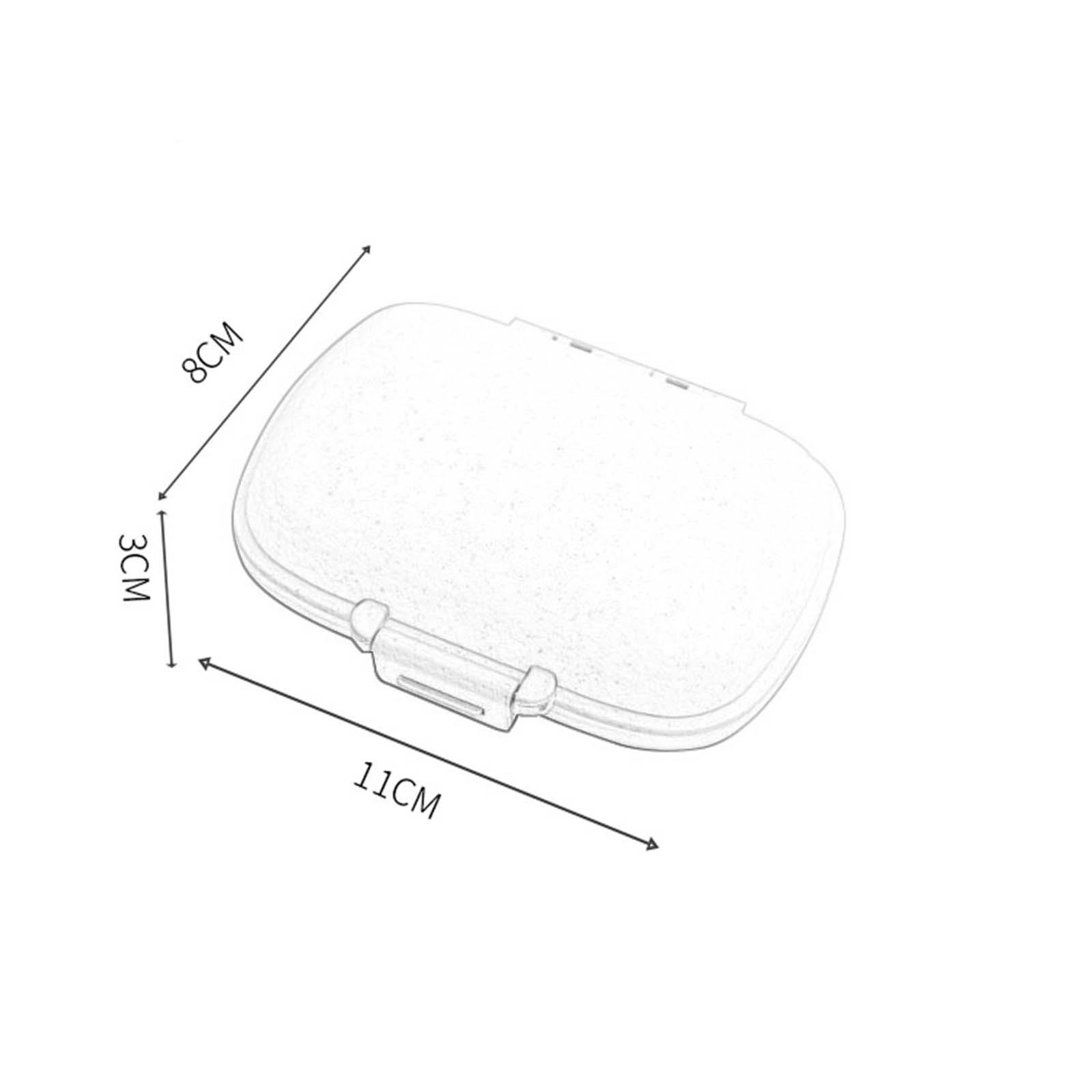 Daily Organizer Travel Case Easy to Use Tablet Reminder Durable Container Each Day Week with 8 Compartment Dispenser