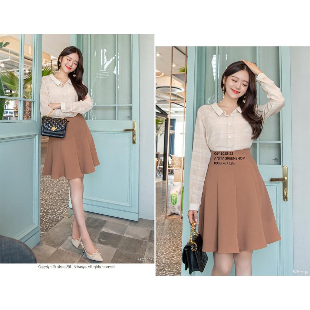 Q941019 CHÂN VÁY XÒE CHỮ A THIẾT KẾ