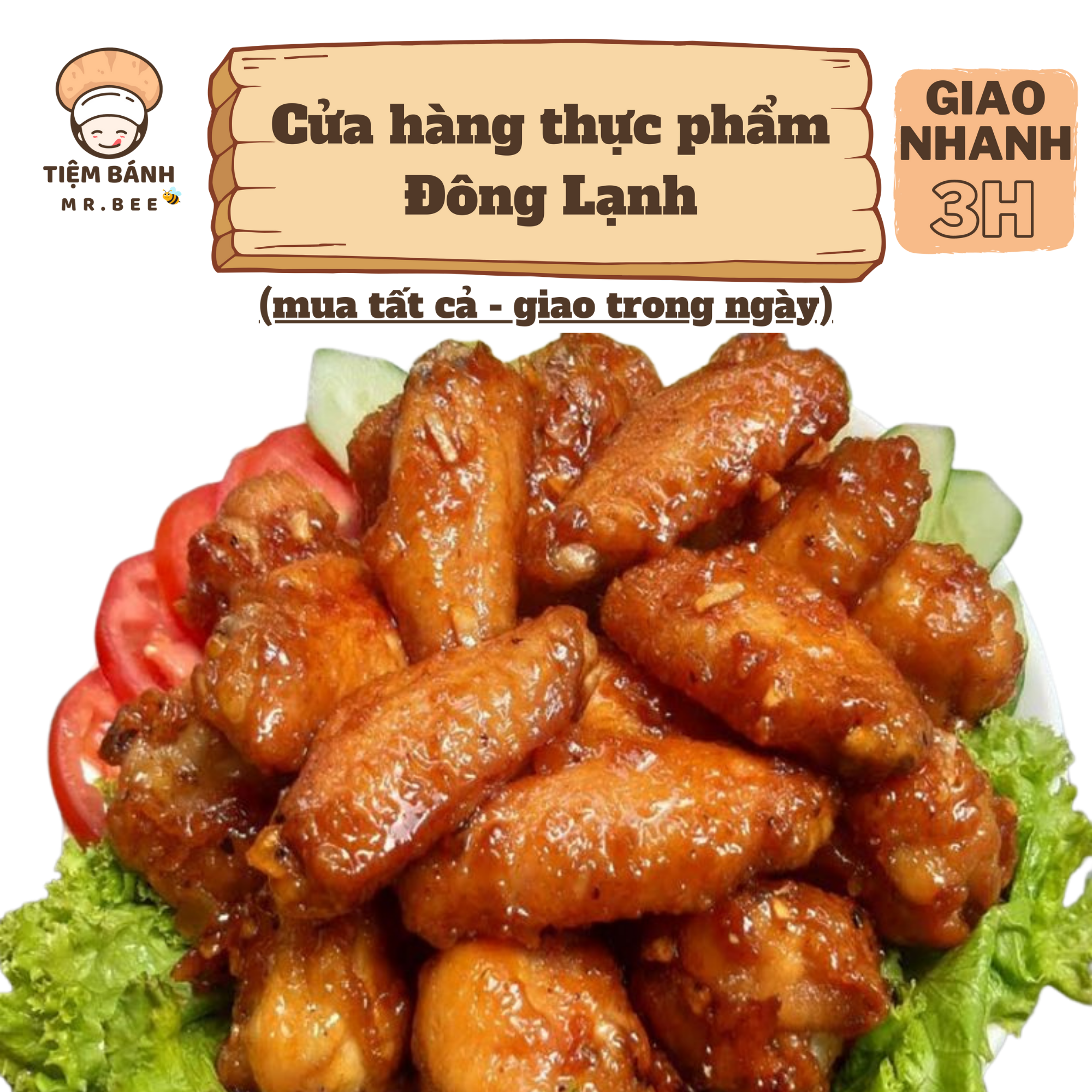 – Cánh Gà Khúc Giữa làm sạch – 1kg