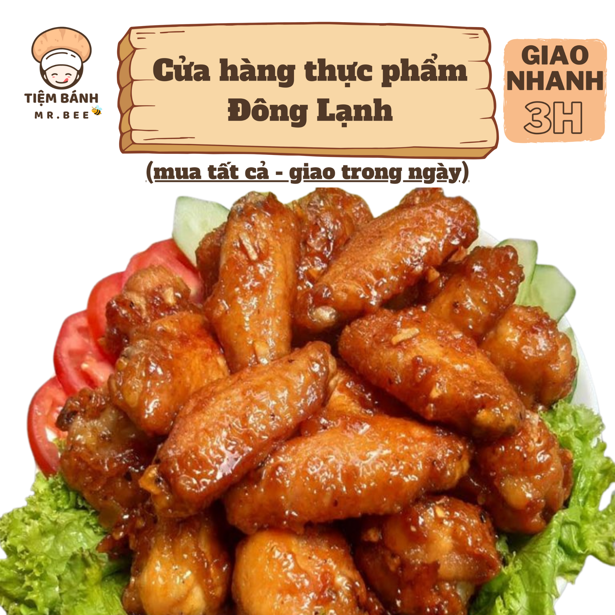 [Chỉ giao HCM] – Cánh Gà Khúc Giữa làm sạch – 1kg