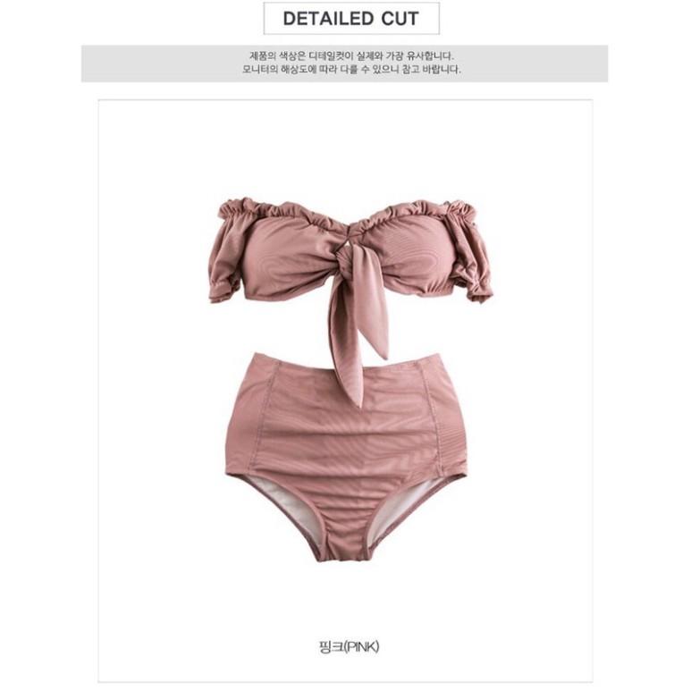 Bikini 2 Mảnh 2021 Quảng Châu Cạp Cao Che Khuyết Điểm Chất Đẹp HX21