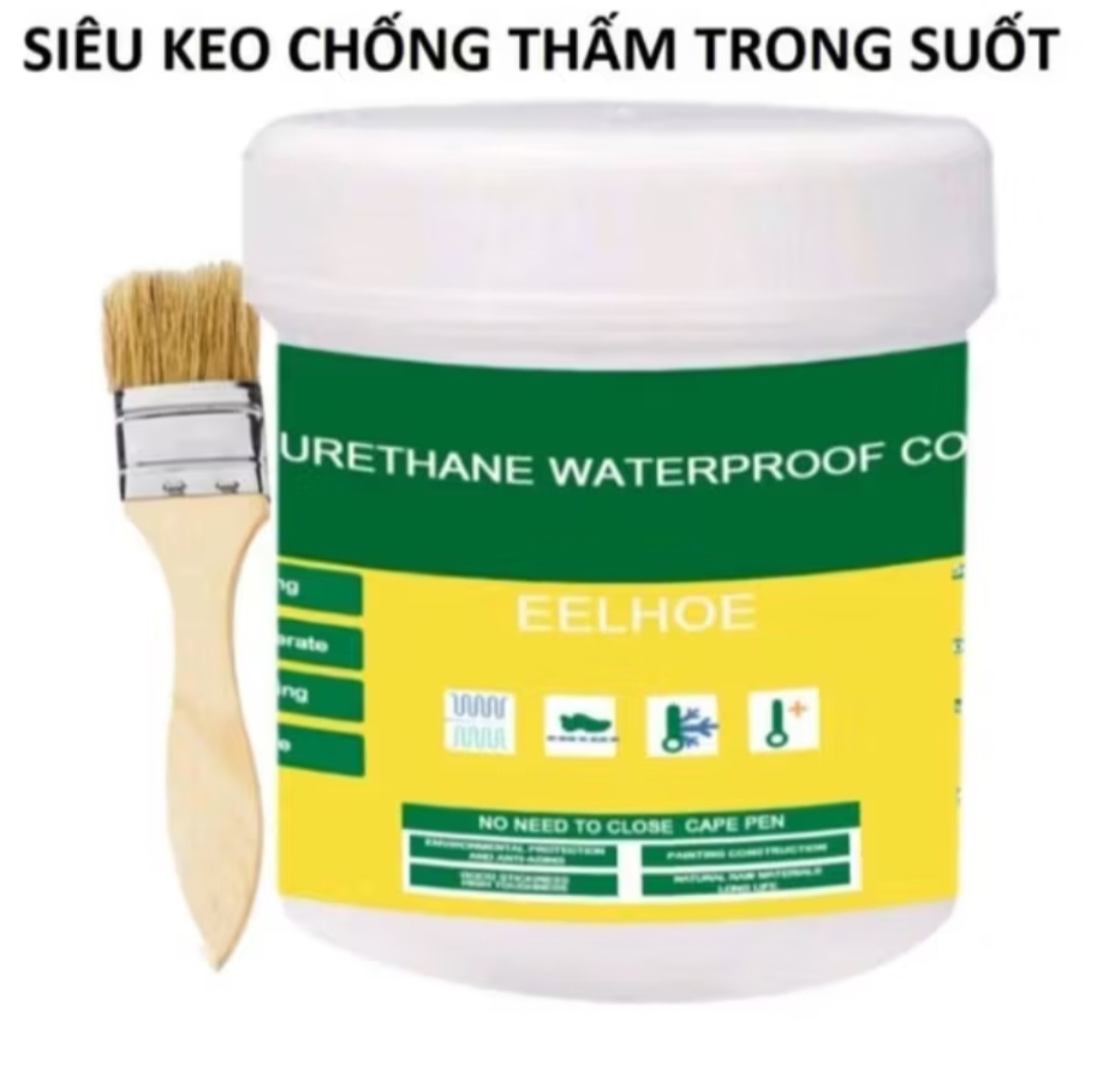 KEO QUÉT CHỐNG THẤM NƯỚC TRONG SUỐT LỌ 300G CHỐNG THẤM MỌI BỀ MẶT CÔNG TRÌNH