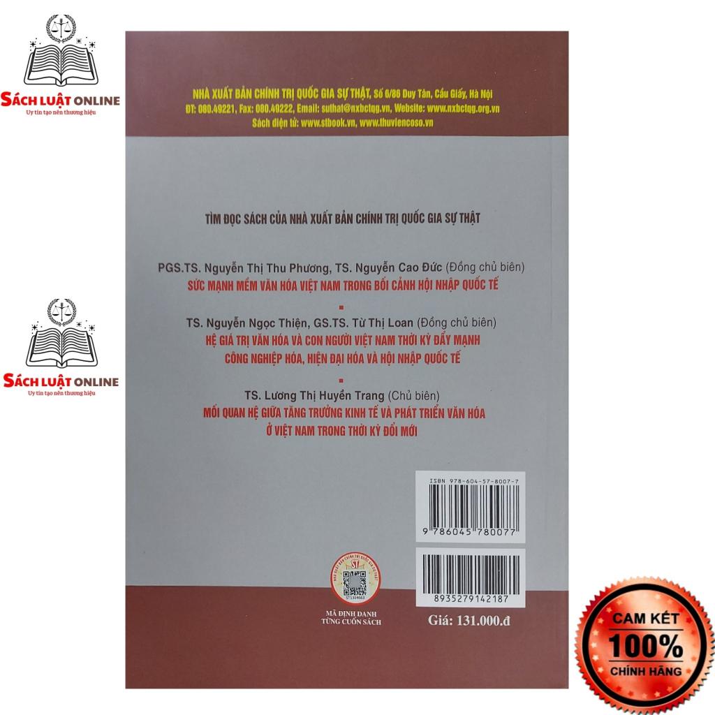 Sách - Vai trò của pháp luật trong giữ gìn phát huy giá trị văn hóa truyền thống ở Việt Nam hiện nay