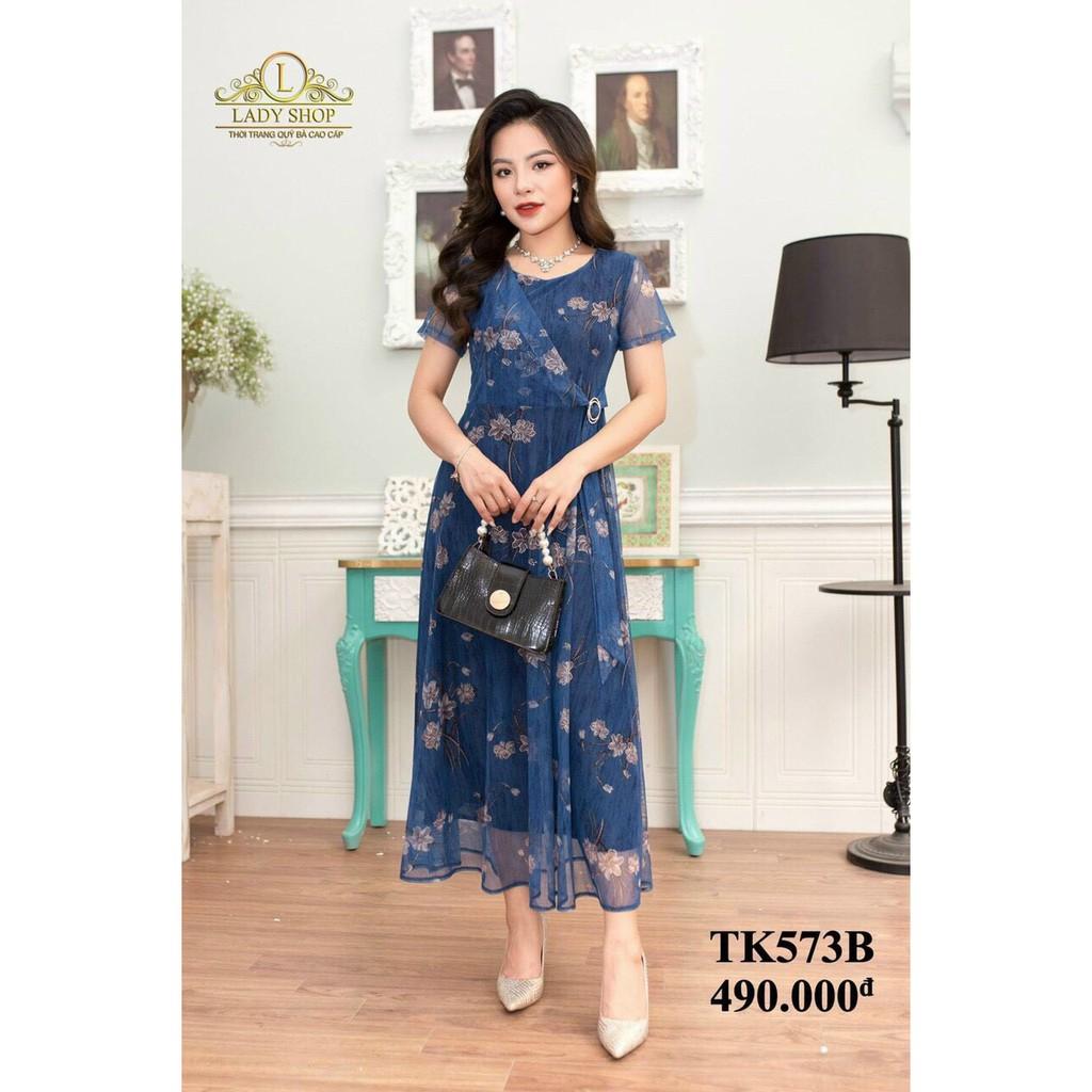 Đầm voan hoa cao cấp dự tiệc cực xinh siêu sang cho chị em