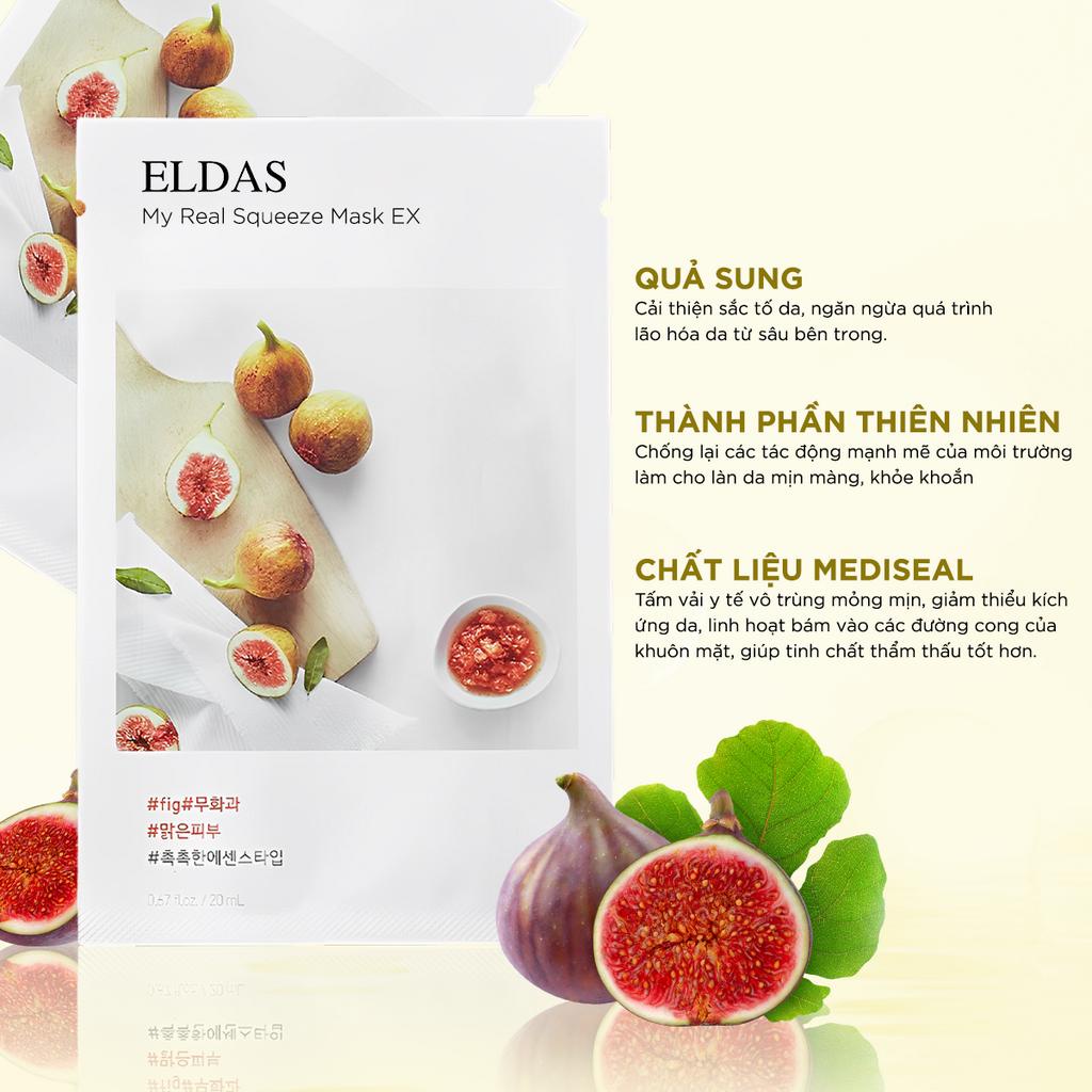 Mặt Nạ Dưỡng Da Eldas Natural 7 Days, Dưỡng Ẩm Trắng Da Cho Da Dầu Mụn 20ml/miếng