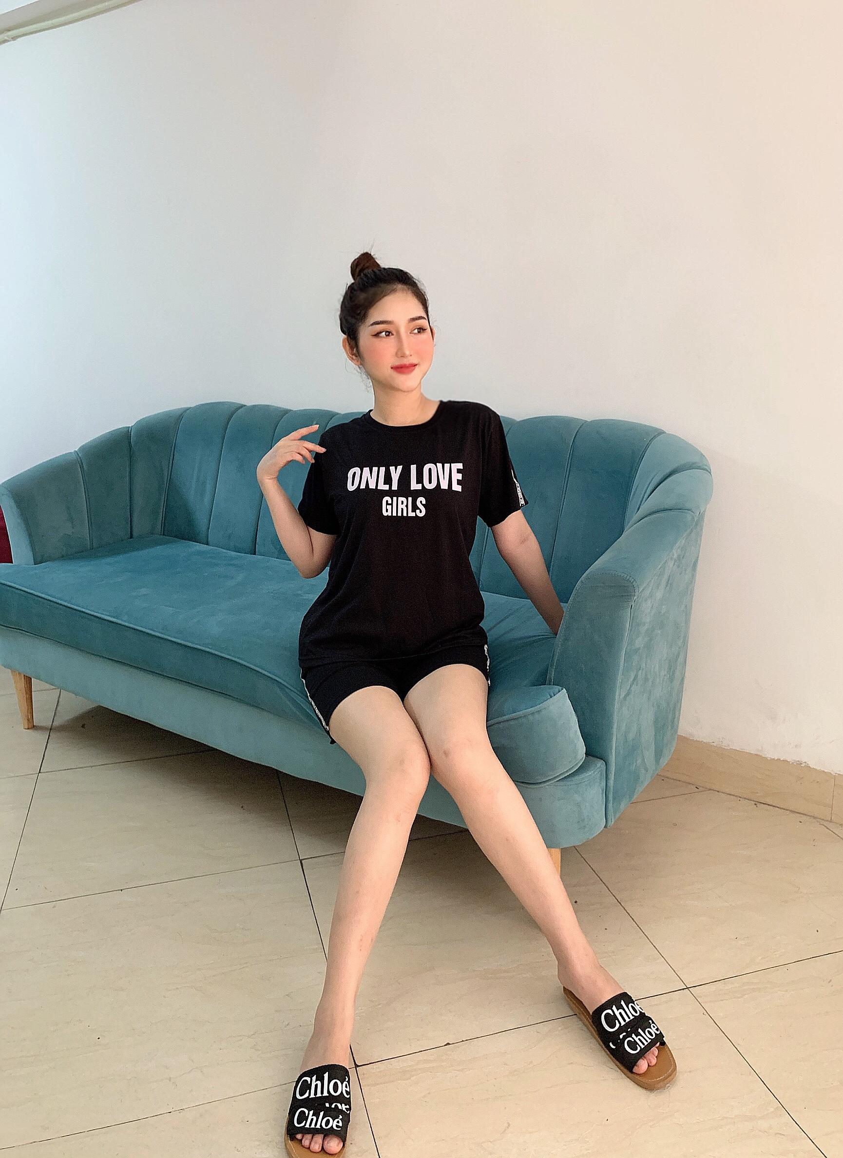 Bộ đồ mặc nhà chất cotton nhẹ nhàng,năng động