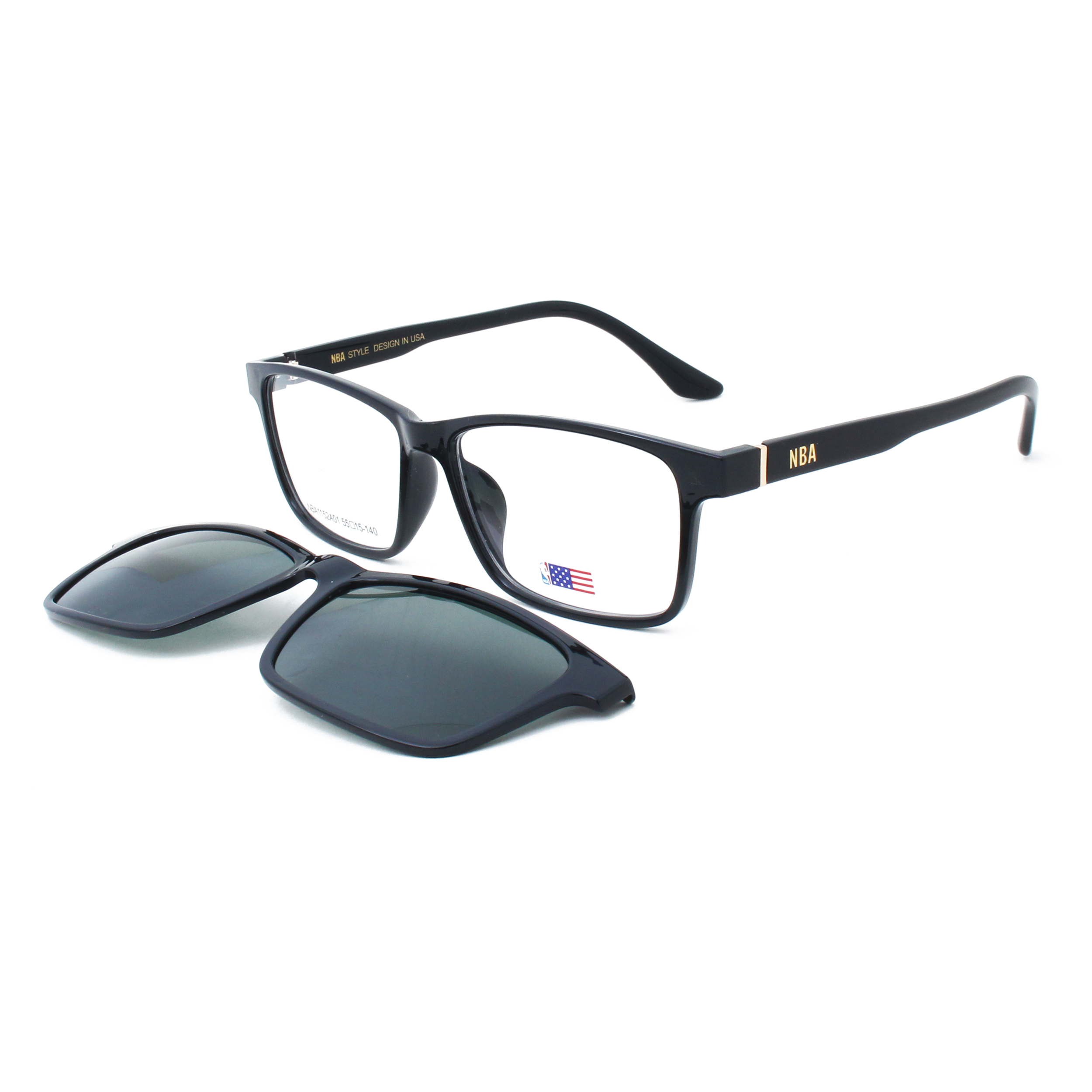 Gọng kính unisex độ & mát clip-on NBA NBA1152 thời trang