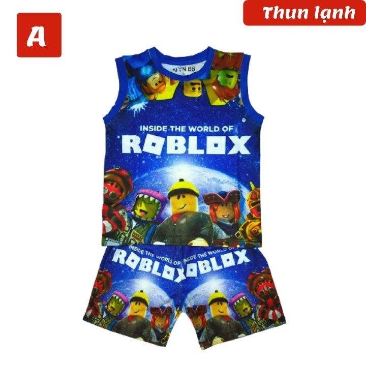 Đồ bộ thun lạnh cho bé trai Roblox từ 10-46kg - giặt không vỡ hình - Kiến Lửa