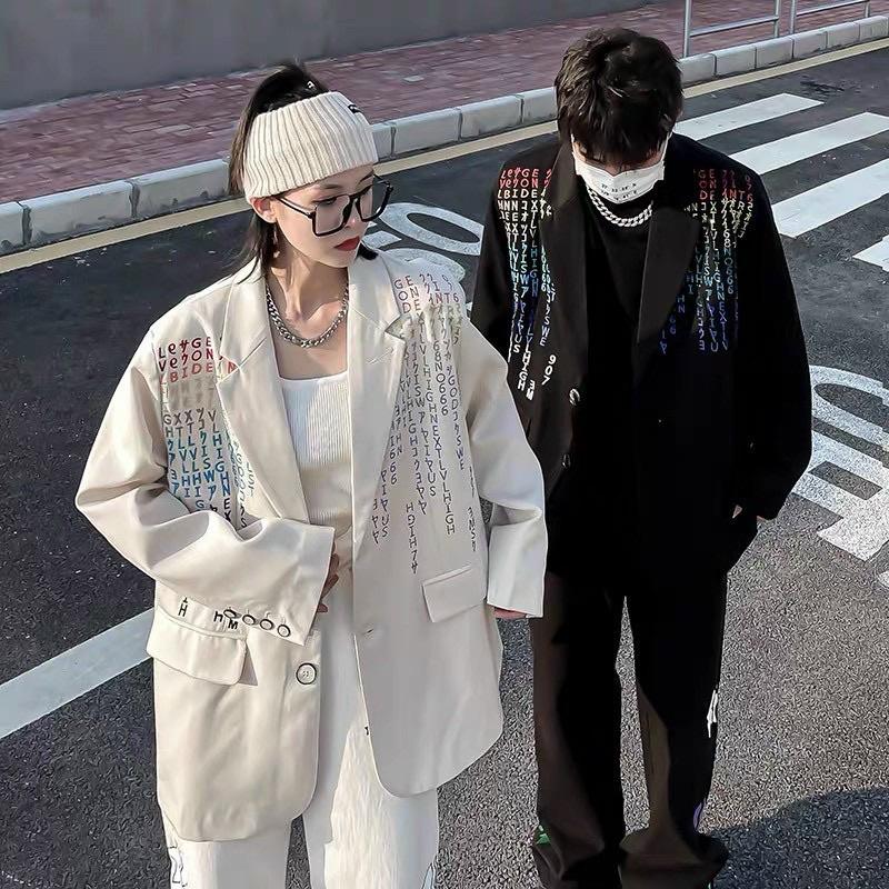 Áo vest form hàn quốc trắng đen unisex