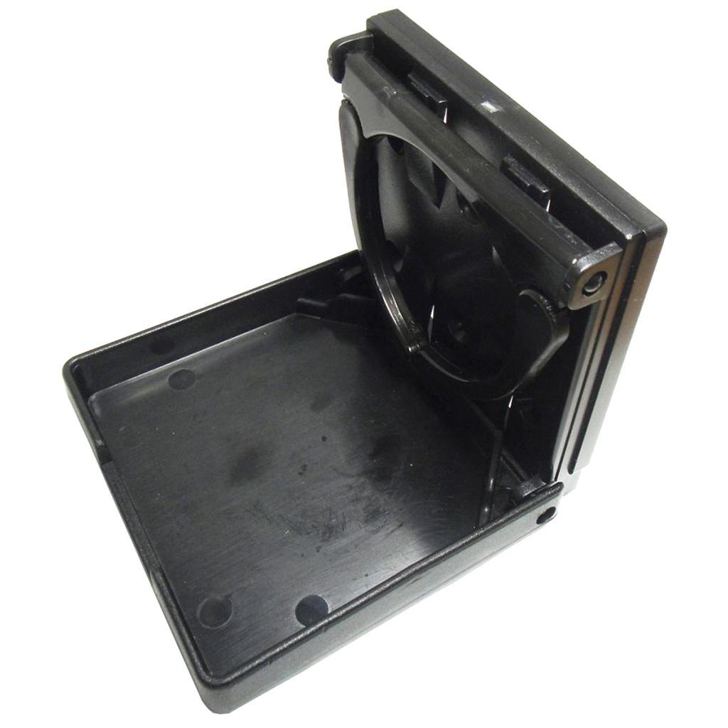 2x Adjustable Folding Black Nylon Drink Cup Holder for Boat Car Marine Rv