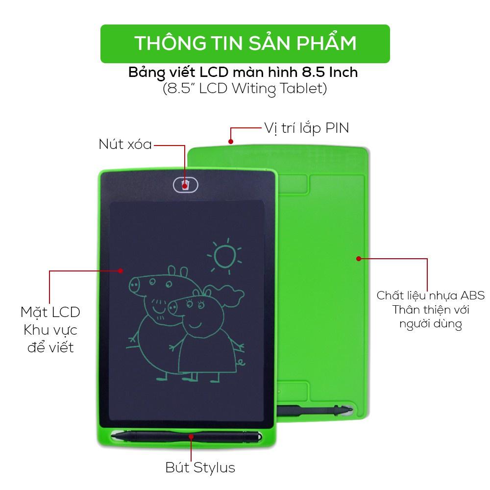 Bảng Viết Tự Xoá LCD-Điện Tử Thông Minh Cho Bé 8.5 inch