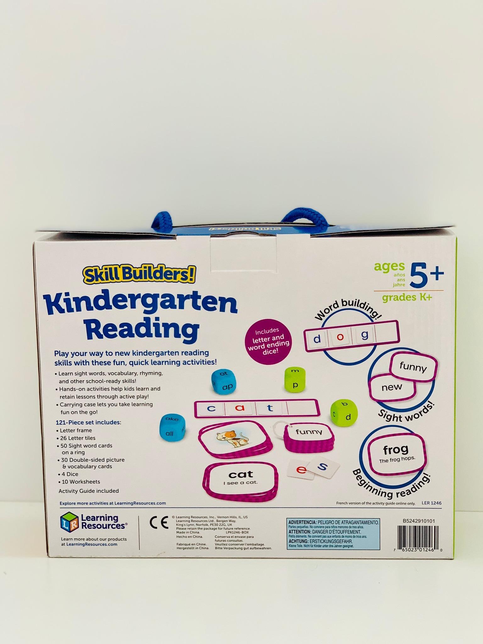 Learning Resources Đồ chơi xây dựng kỹ năng! Học đọc tuổi mẫu giáo  - Skill Builders! Kindergarten Reading